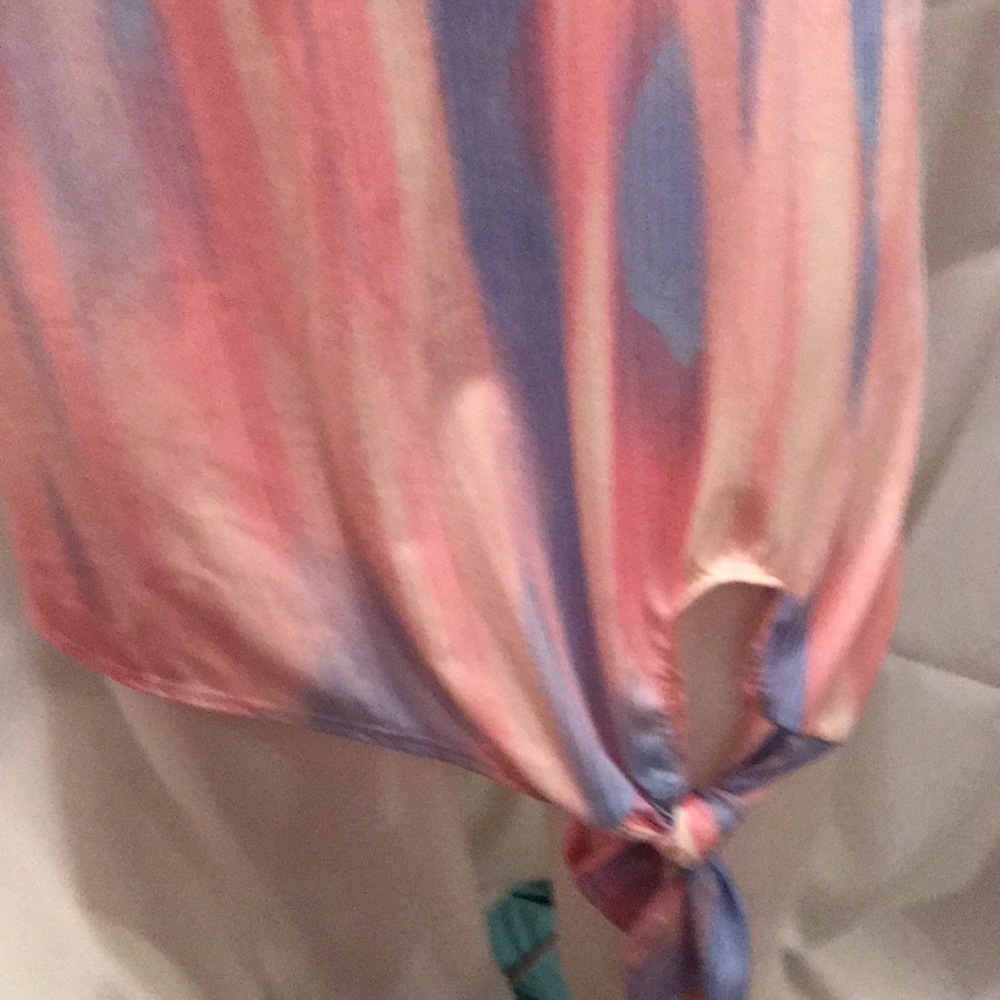 NWT Sz 2x crest la vie pink/blue top - Picture 3 of 6